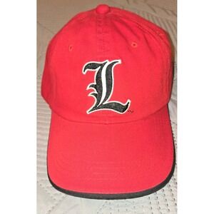 Louisville Cardinals Hat Red Block L Logo Adjustable NCAA Cap Vintage Style